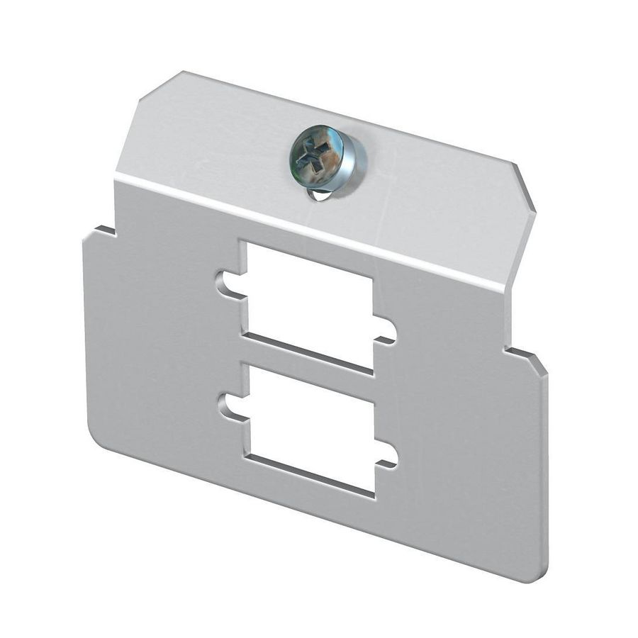 Dragerplaat 2 x gatenpatroon type D rvs A2 1.4301