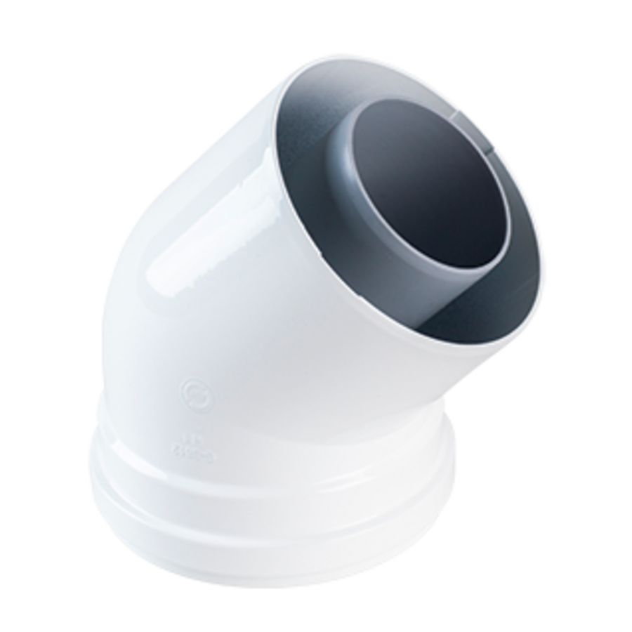 Rookgasleidingen - 45gr. elleboog