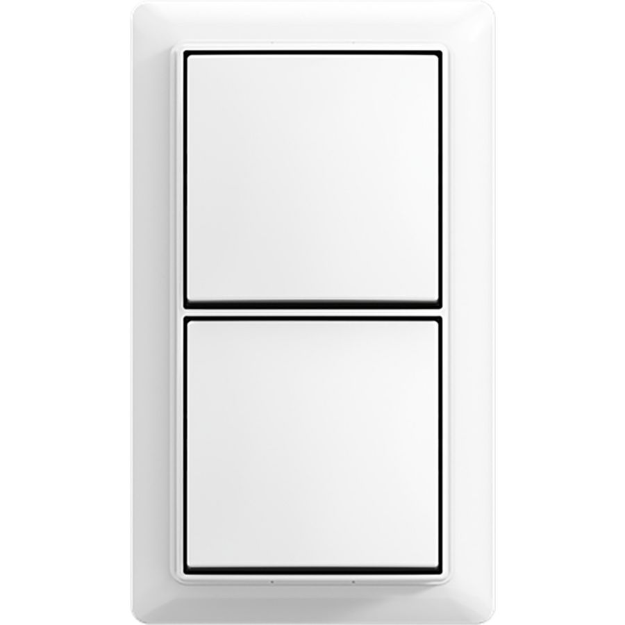 Opbouw wipschakelaar/wipschakelaar met montageplaat 10AX 250V~ balance AP+ alpine wit