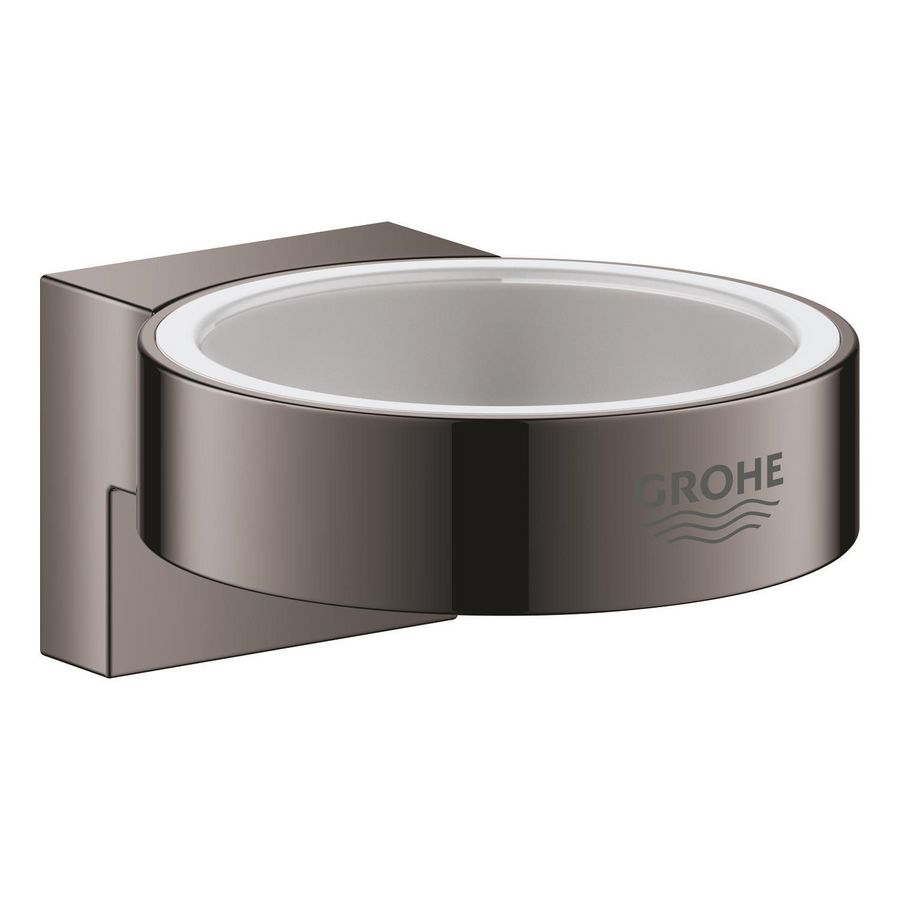 Selection houder voor glas en zeepdispenser 41027A00 hard graphite (donker grijs)