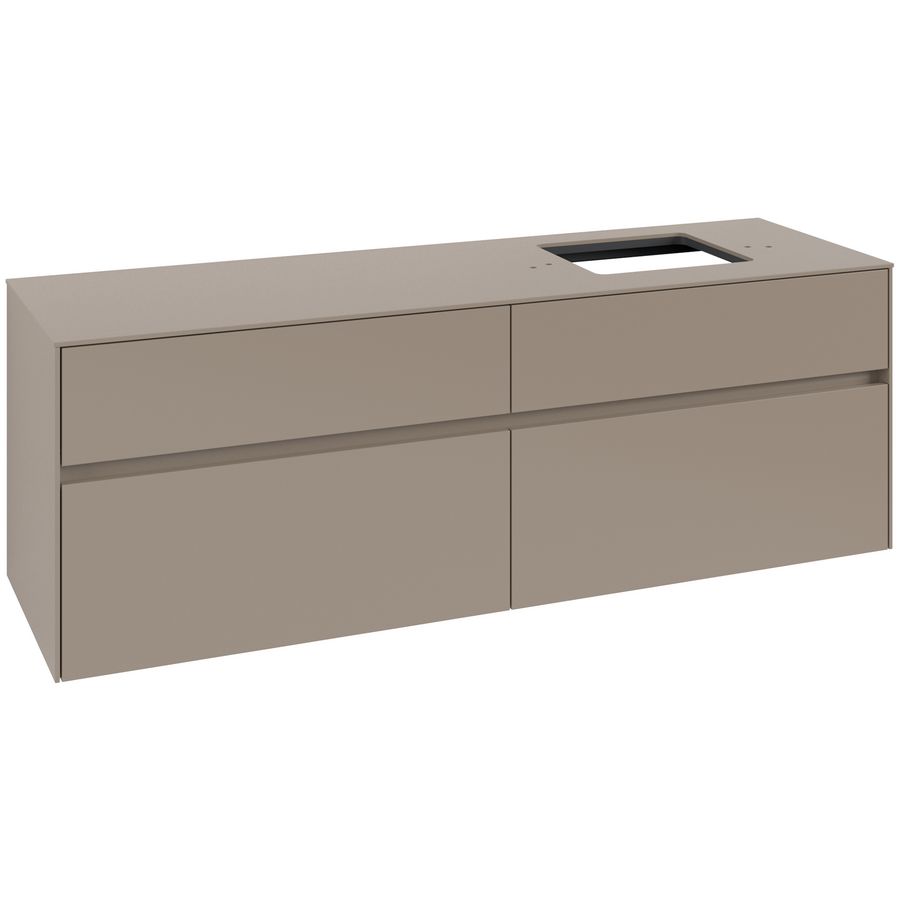 Wastafelonderkast Collaro 1600x548x500mm Taupe C136B0VM