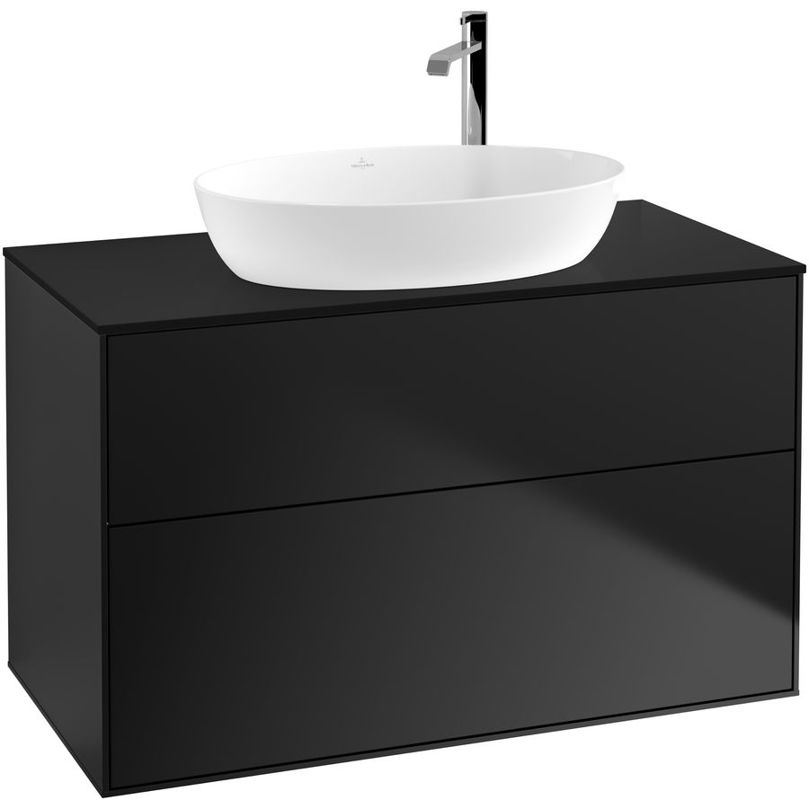 Wastafelonderkast Finion 1000x603x501mm Black Matt Lacquer G88200PD