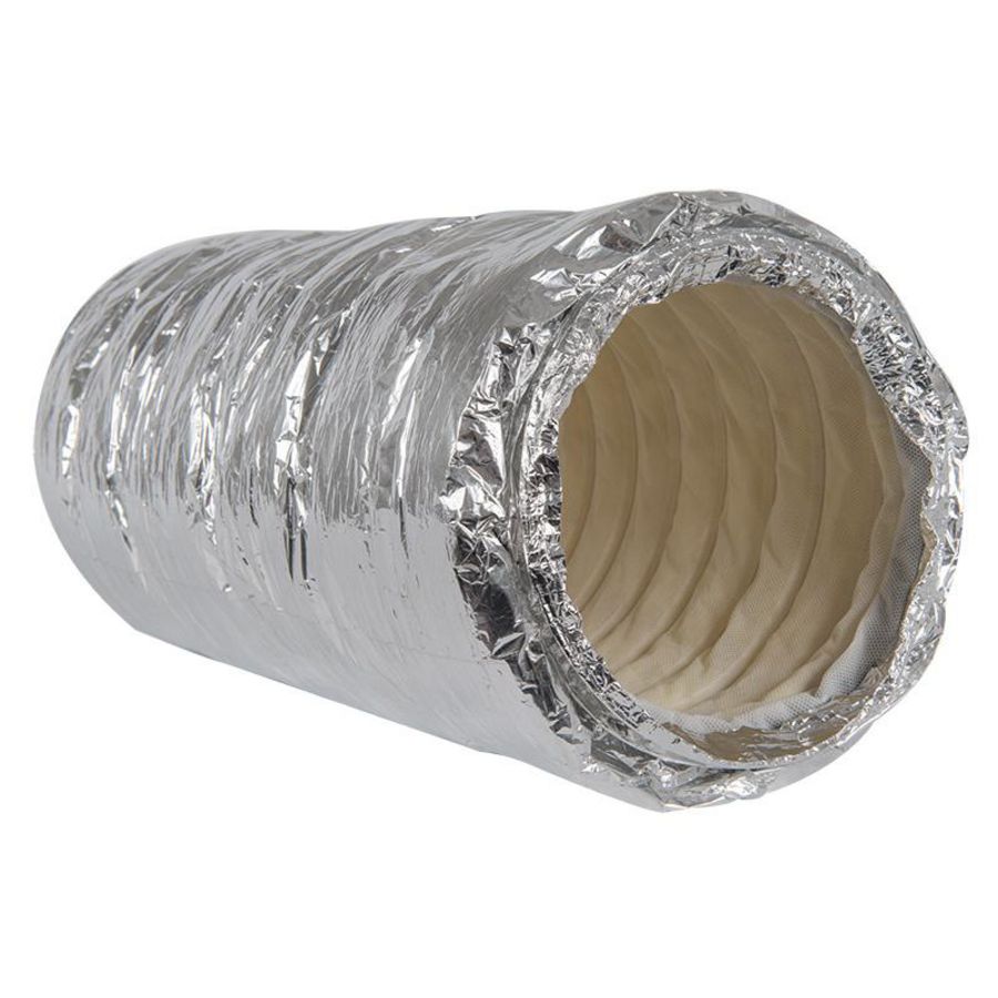 ALU geluiddempende afvoerslang Ø203mm 0,5mtr.