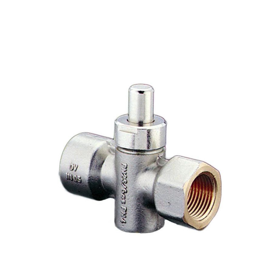 Manometer-drukknopkraan vernikk. PN10 1/2 bidr.