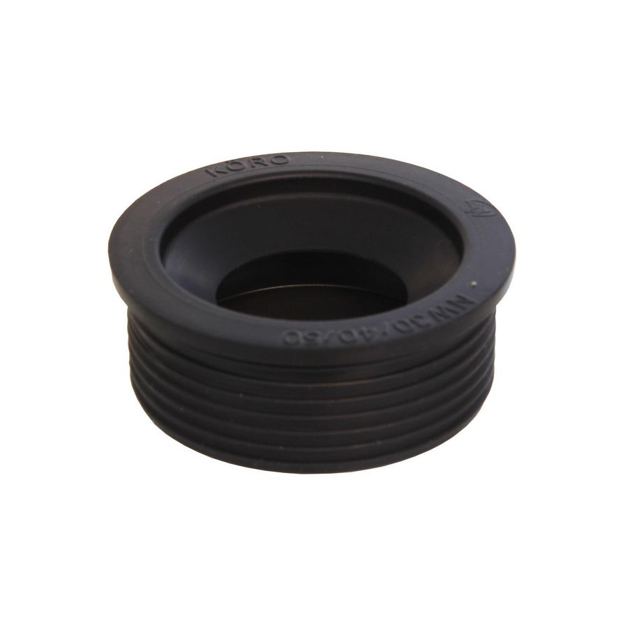 Combi-nippel 32/40x50mm Zwart TPE VVE=20