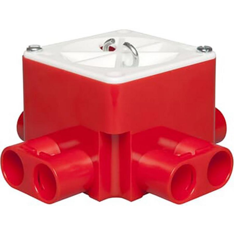 Brandwerende centraaldoos 55mm 8x16mm incl. deksel haakje