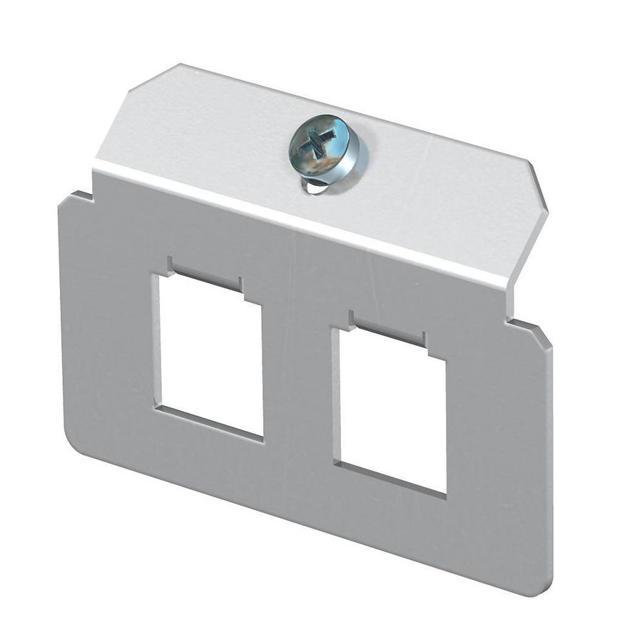 Dragerplaat 2 x gatenpatroon type F rvs A2 1.4301
