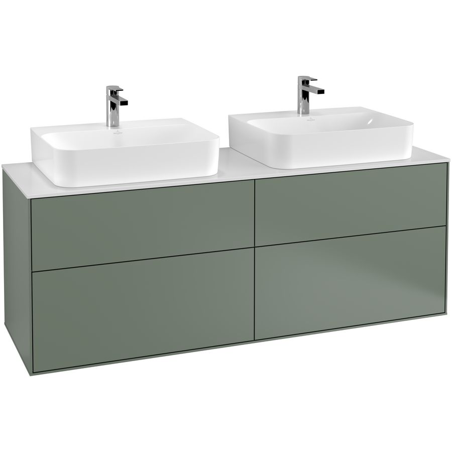 Wastafelonderkast Finion 1600x603x501mm Olive Matt Lacquer G18100GM