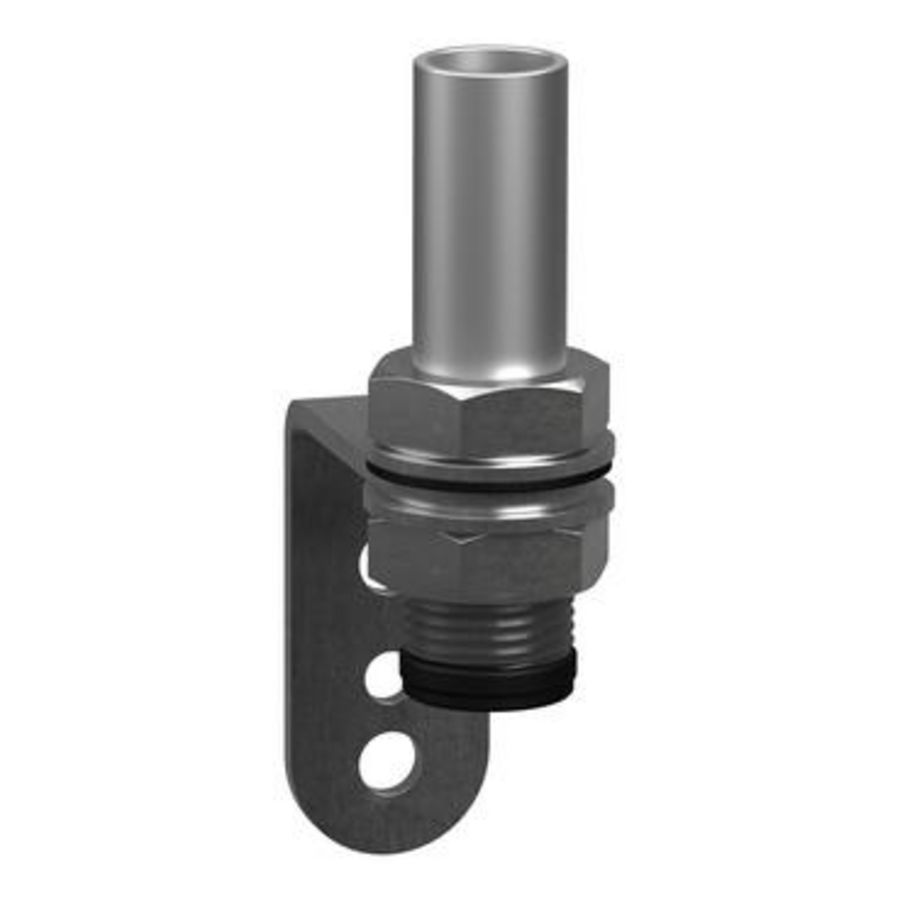 L bracket with 100mm Alu Ø25mm pole