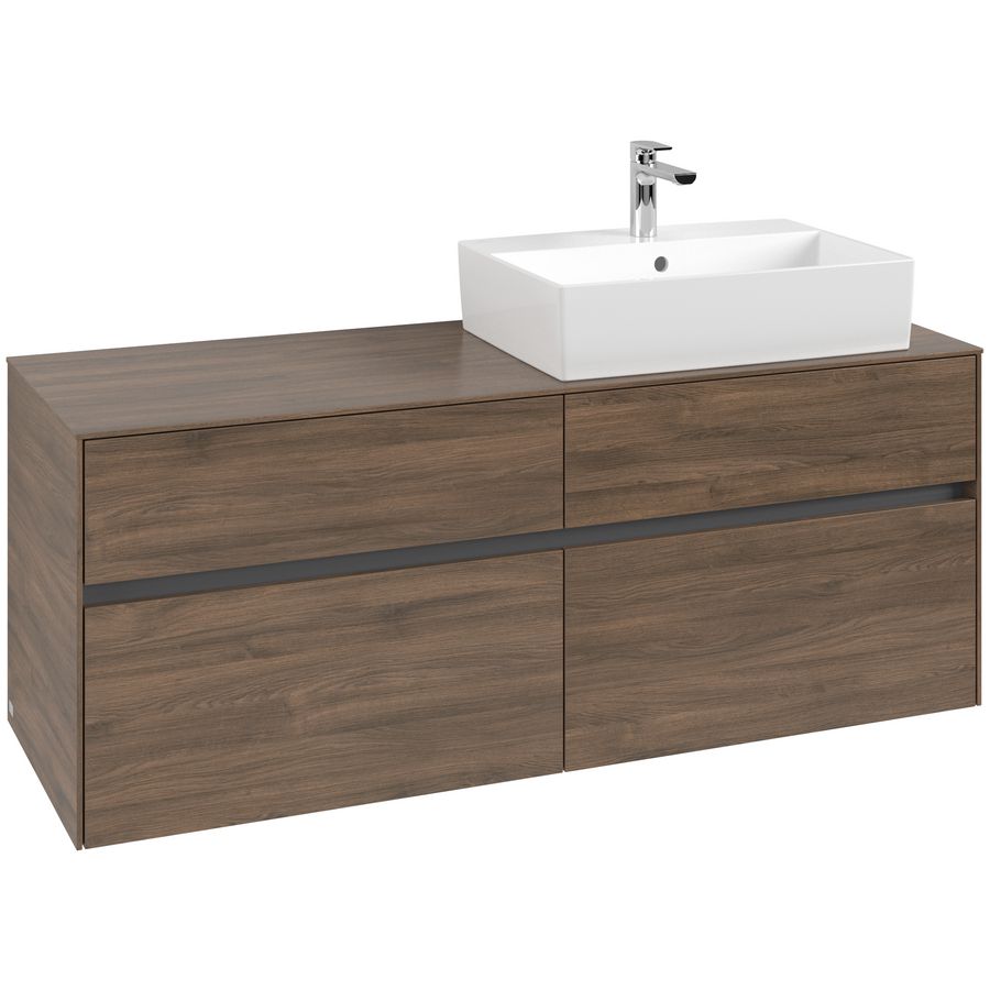 Wastafelonderkast Collaro 1400x548x500mm Ariz.Oak C13300VH
