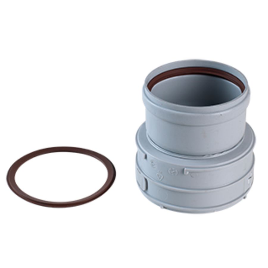 Rookgasleiding Adap flex-vast PP 100, adapter