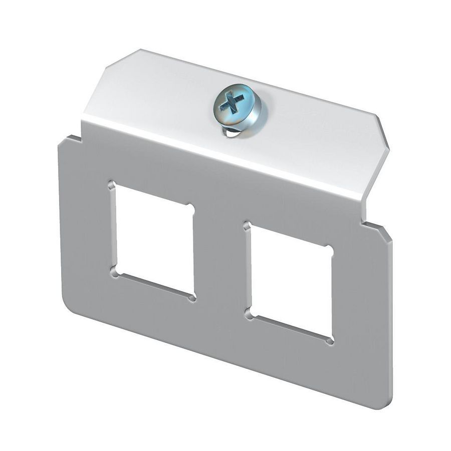 Dragerplaat 2 x gatenpatroon type LE 72x47 rvs A2