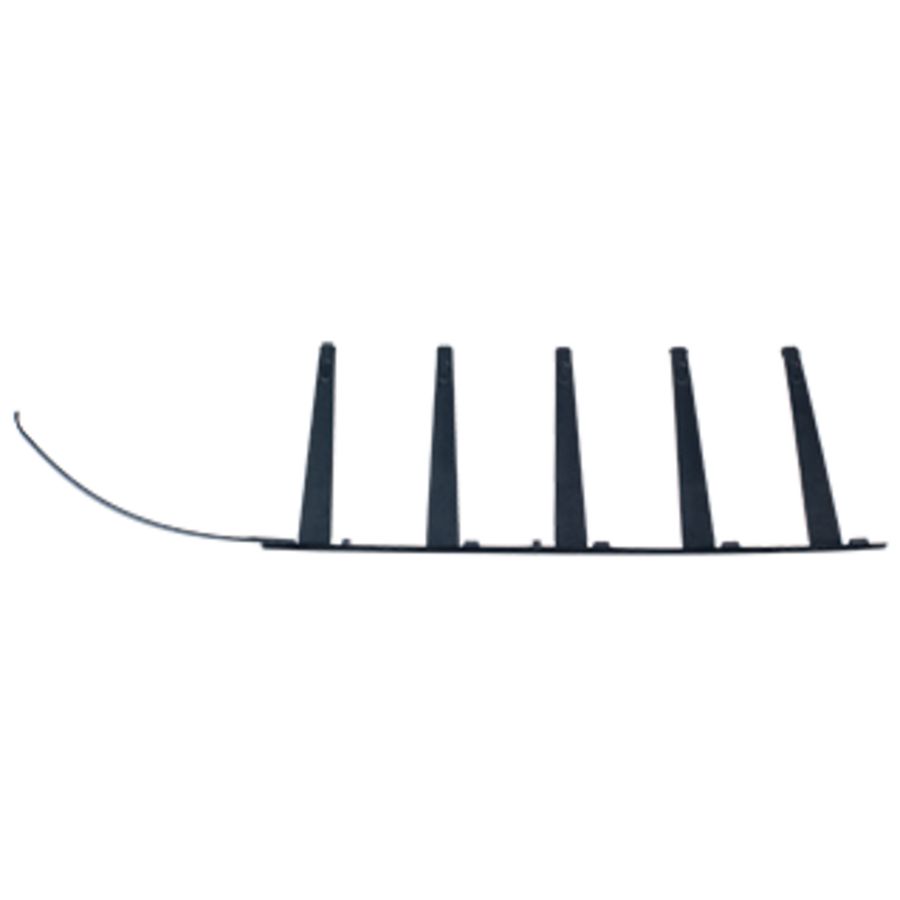 Rookgasleid - beugel boven in inox 100