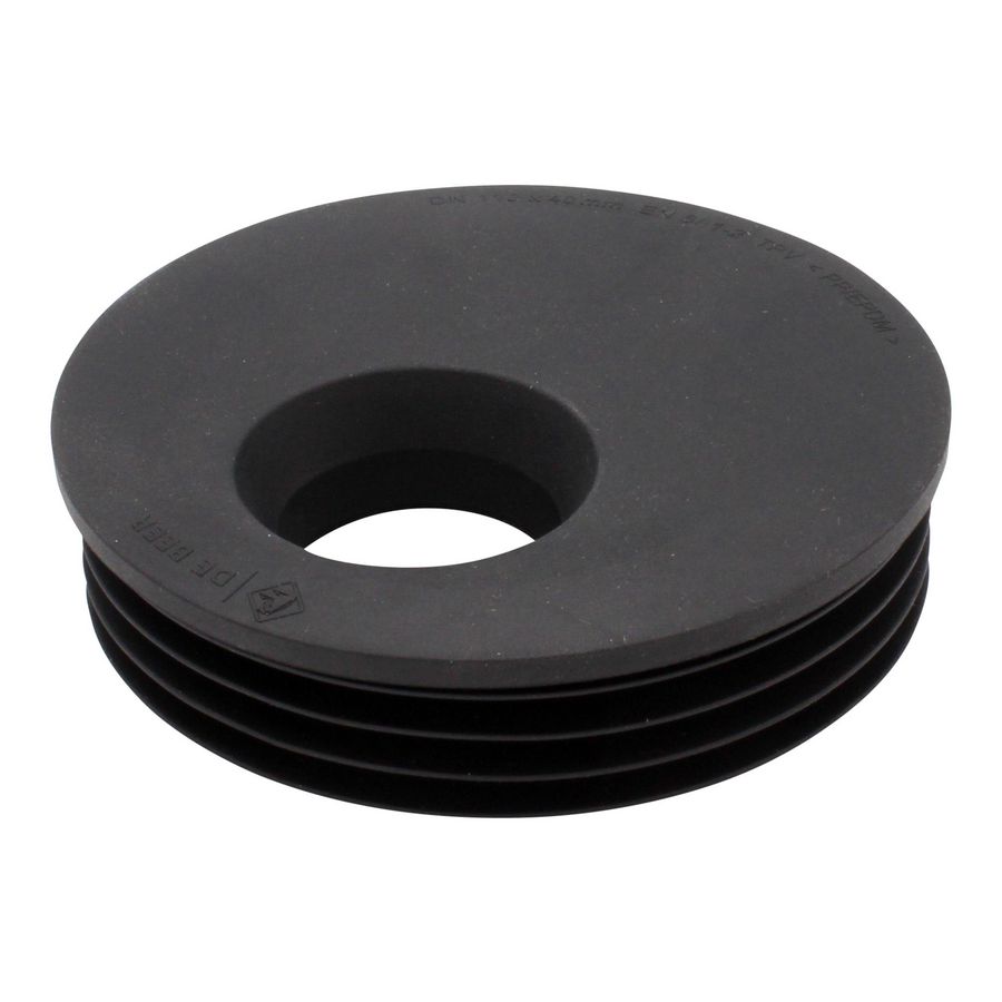 Afvoerreduceerstuk DN110x40mm TPE-zwart