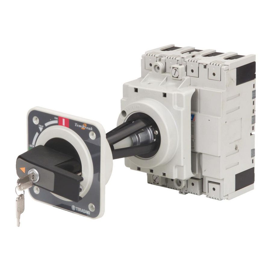 Draaibediening deur zwart IP65 sleutelvergrend. 944-025-126