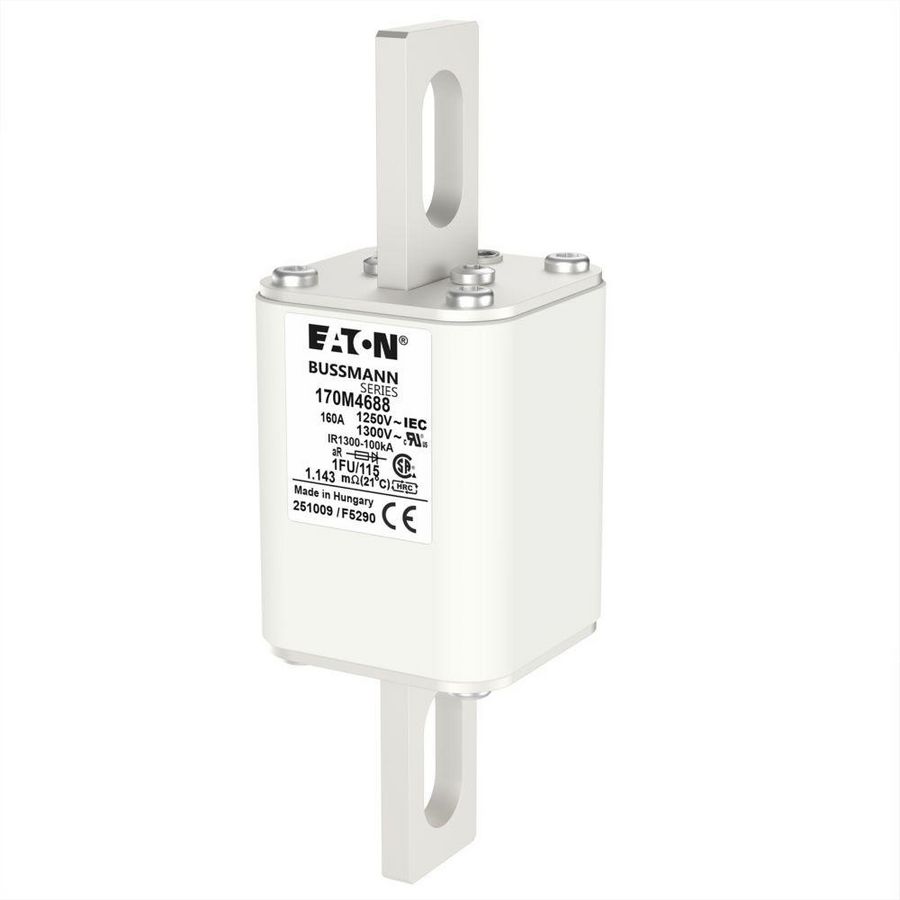 Zekering hoge snelheid 160A AC 1250V 100kA size 1 53x69x1