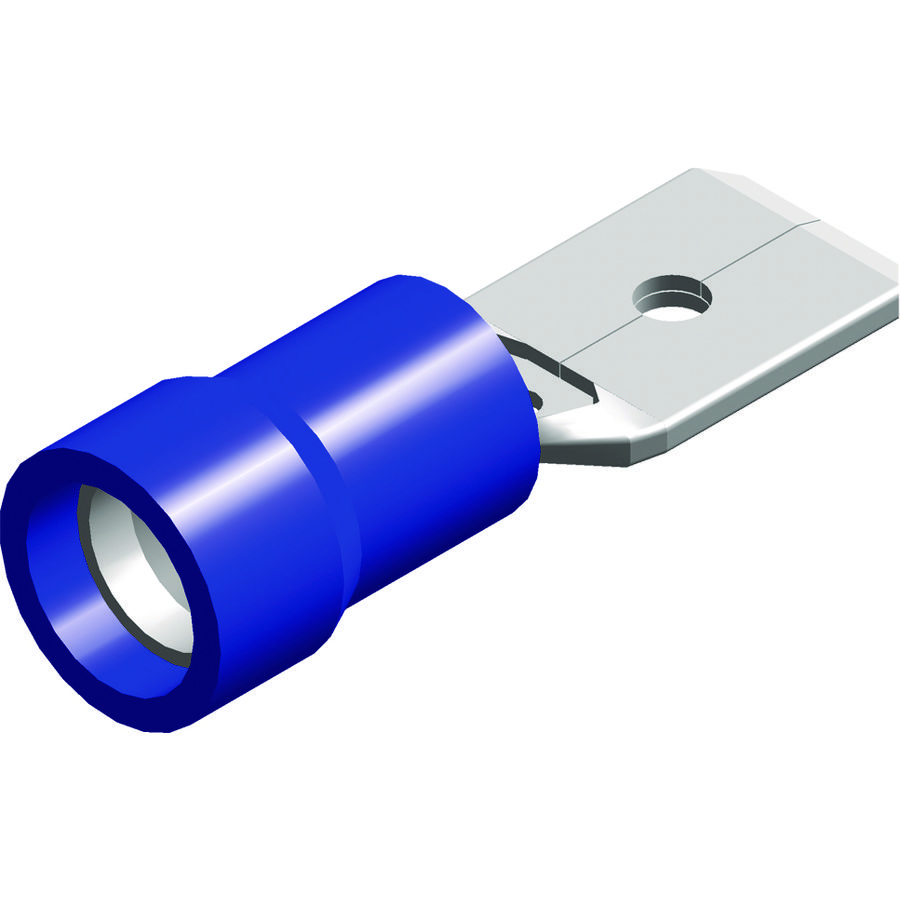 DoosA 100st. Vlaksteker blauw 1,5-2,5mm² 2805