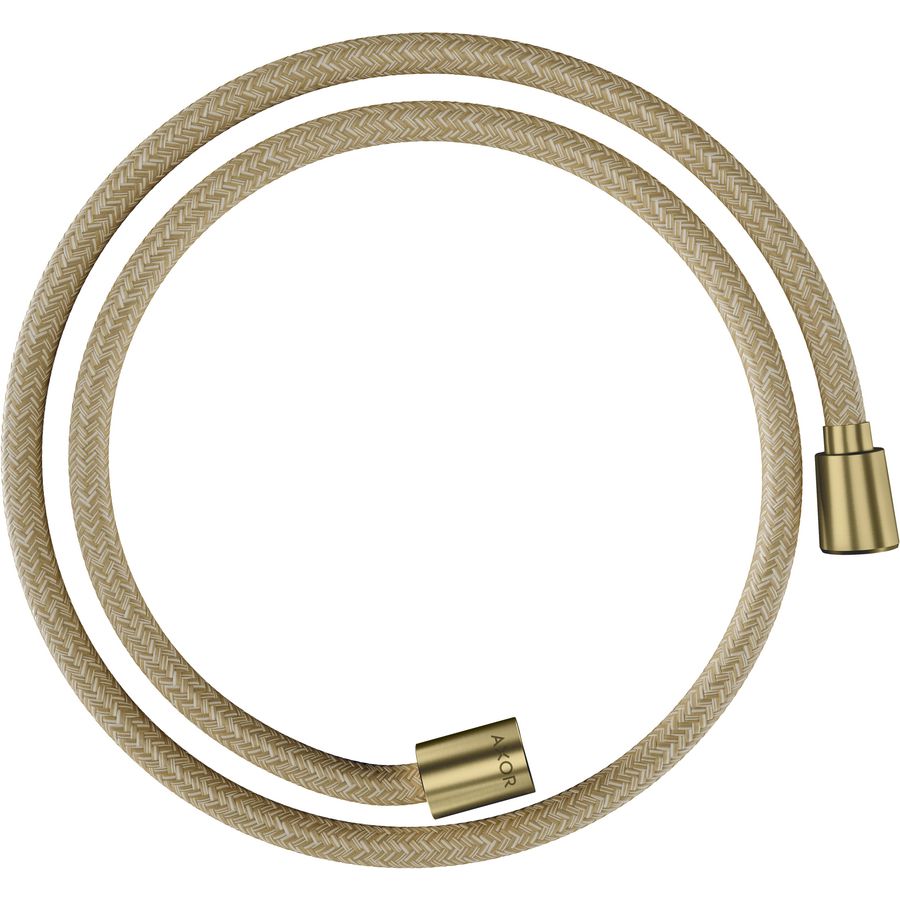 AXOR ShowerSolutions Textiel doucheslang 1250mm met conische en cylindrische moer Brushed Brass