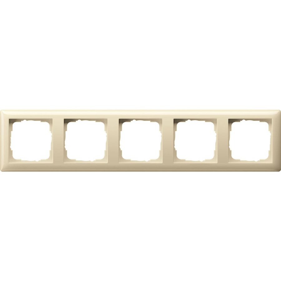 Afdekraam 5-voudig Gira Standard 55 creme wit
