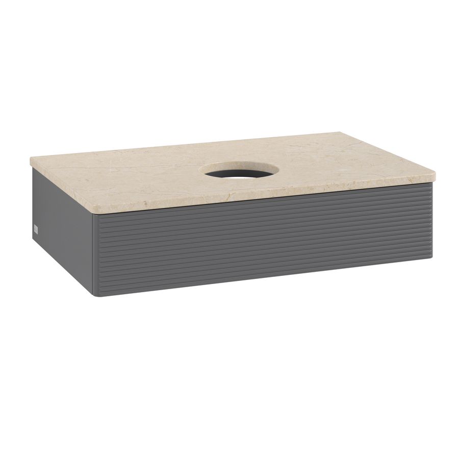 Wastafelonderkast Antao 800x190x500mm Antr. Matt Lacquer K08113GK