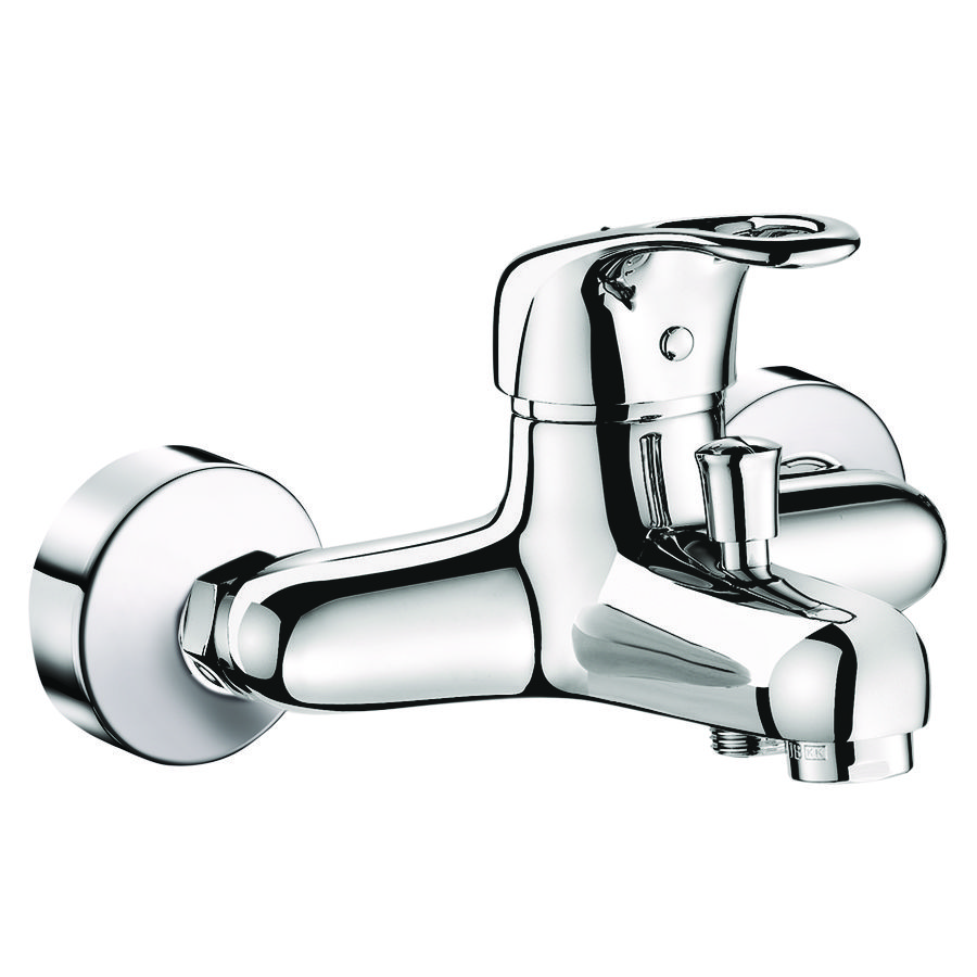 Muurmengkraan voor bad-douche open greep S-kop