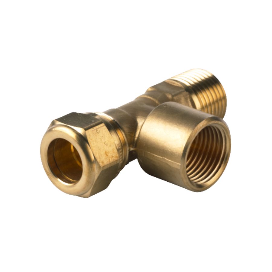 T-koppeling verlopend Super knel 15x1/2"bn.x1/2"con.bt. S1227.