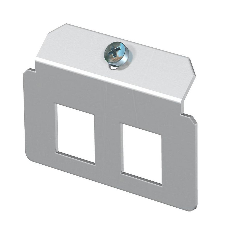 Dragerplaat 2 x gatenpatroon type H rvs A2 1.4301