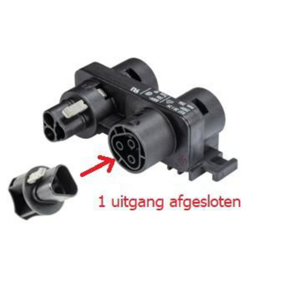 Verdeler RST20I3 1/3 bevestiging 1x uitgang afgesl. VVE=10