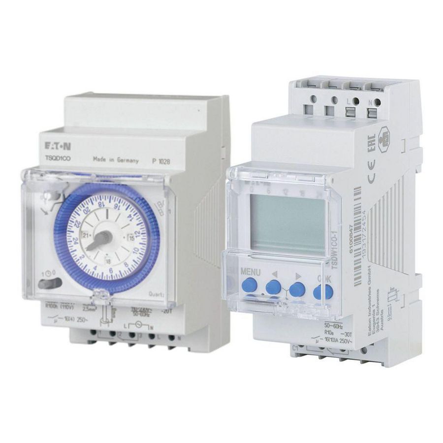 Digitale weekschakelklok, Quartz, 1 kanaals, 16A, 230VAC, 1TE Eaton