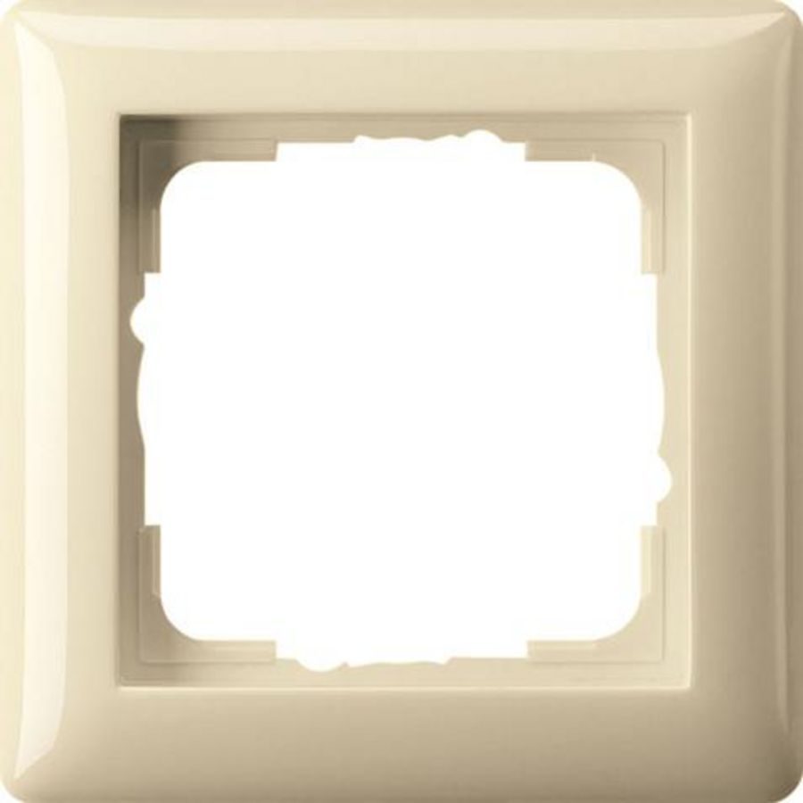 Afdekraam 1-voudig Gira Standard 55 creme wit