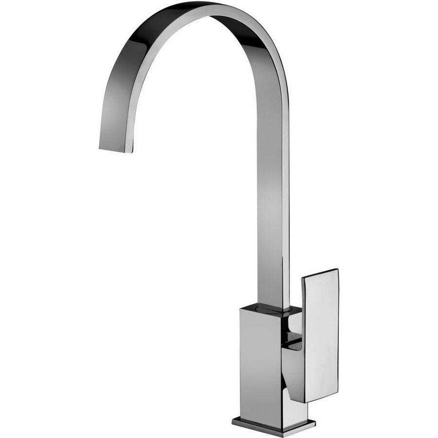 Keukenkraan ELLE m. draaibare, platte uitloop en mousseur EL880CR chroom