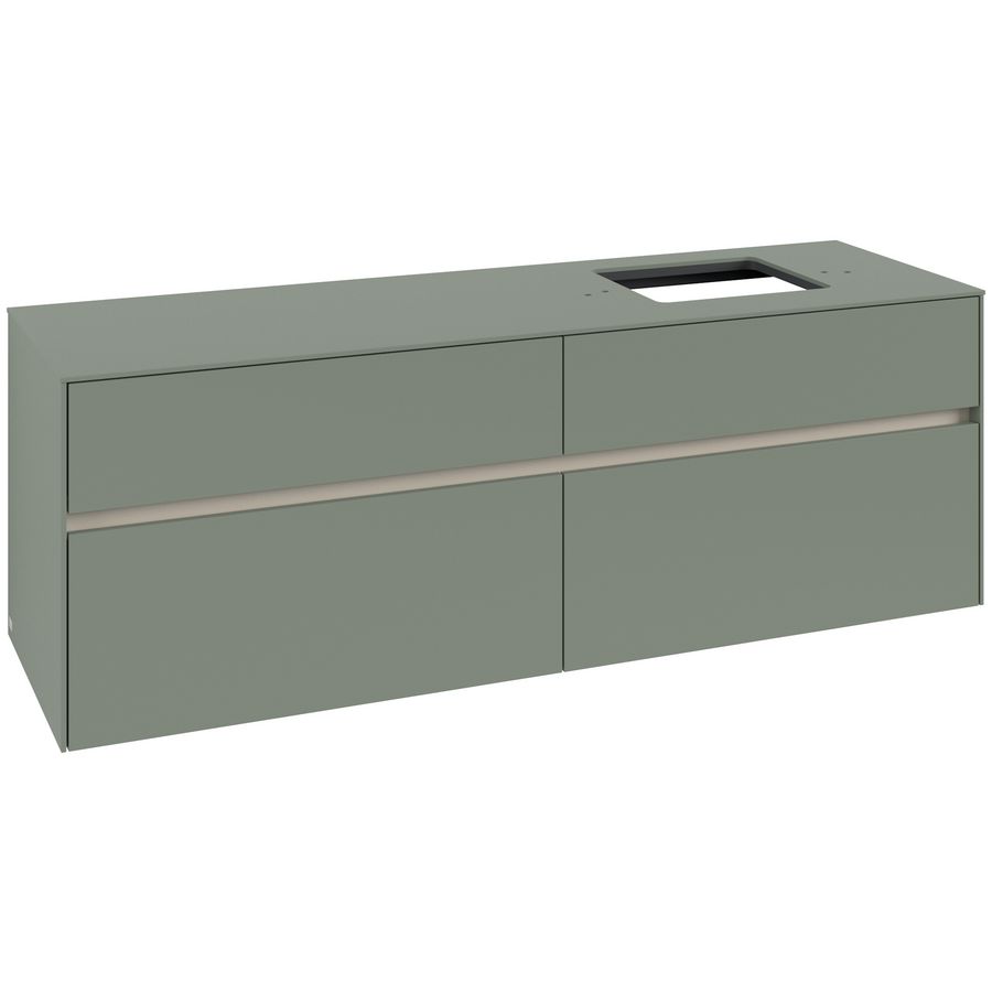 Wastafelonderkast Collaro 1600x548x500mm Soft Green C13600AF