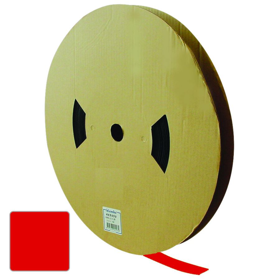 Haspel a 100m. krimpkous 2:1 D=12.7mm rood