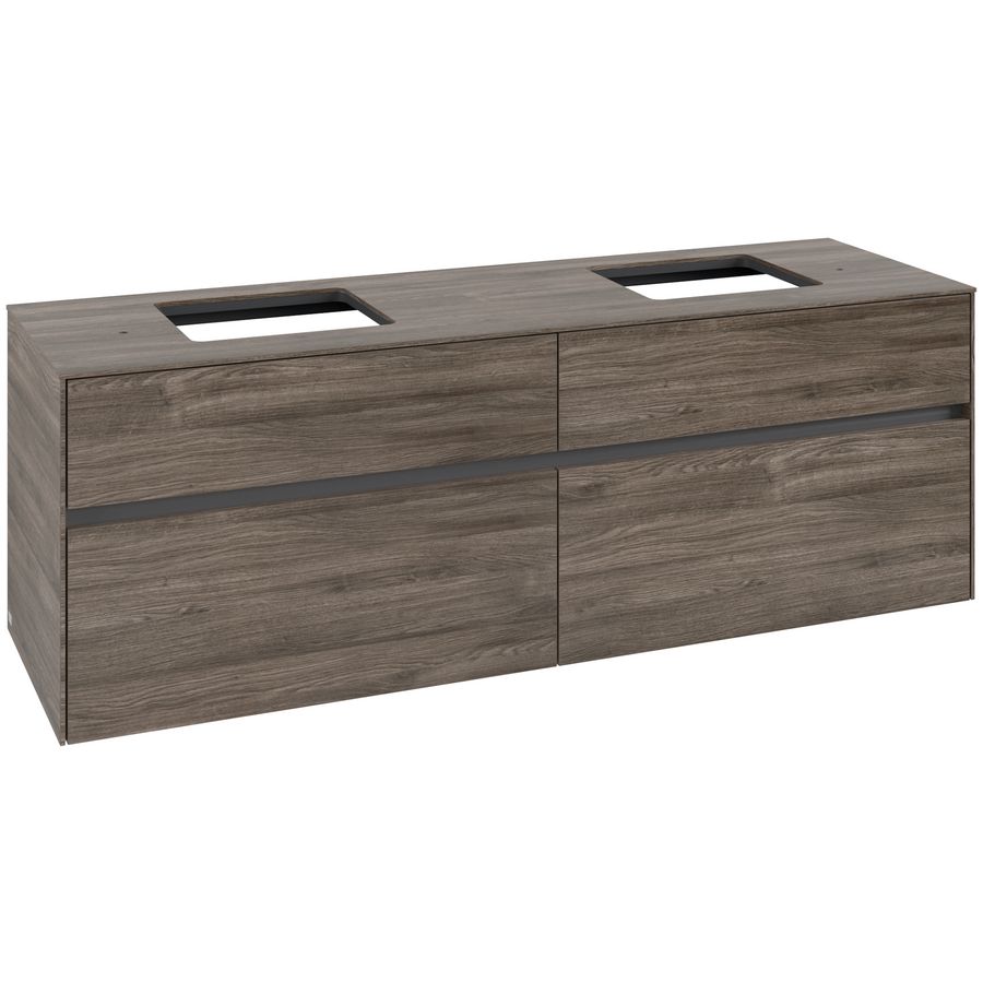 Wastafelonderkast Collaro 1600x548x500mm Sto.Oak C13700RK