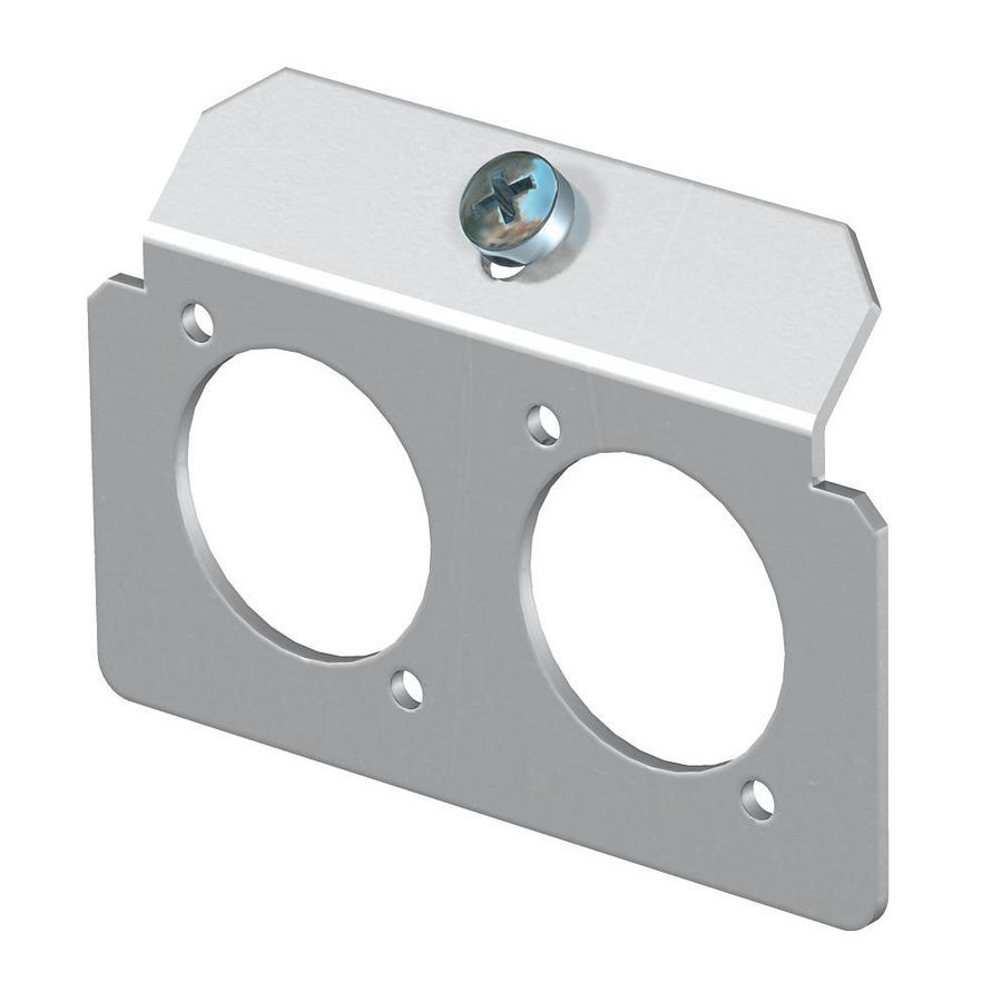 Dragerplaat 2 x gatenpatroon type K rvs A2 1.4301