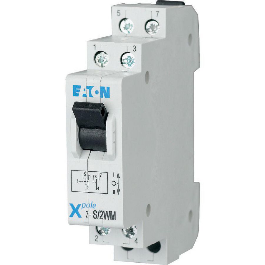 Signaalschakelaar Z-S/2WM, 230 VAC, 16 A, Contacten 2M, 2TE