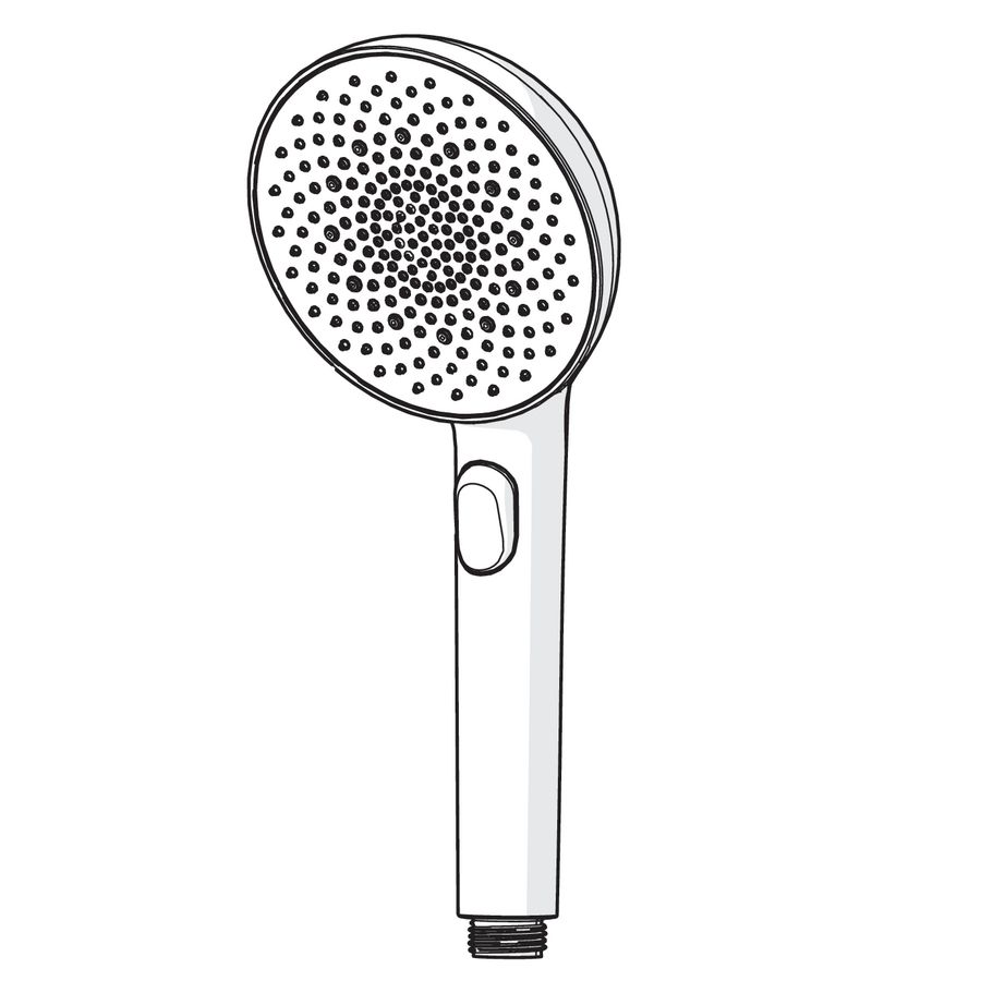 HANSAAURELIA Handdouche d 110 mm Composite Geborsteld brons