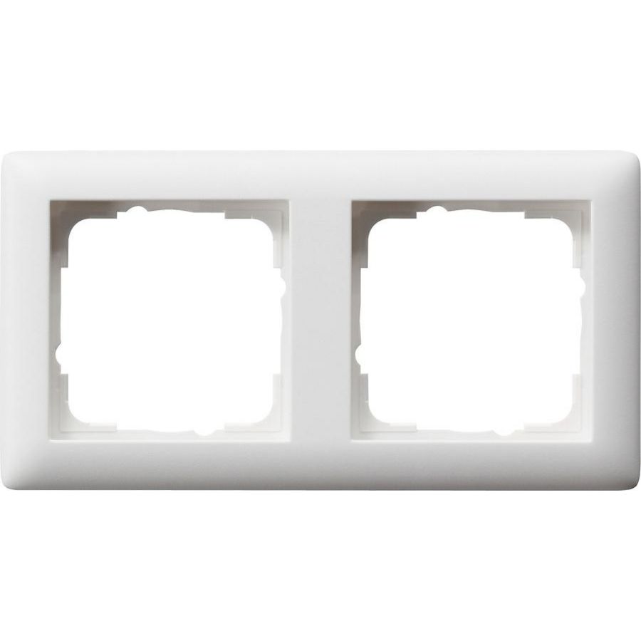 Afdekraam 2-voudig Gira Standard 55 zuiver wit m