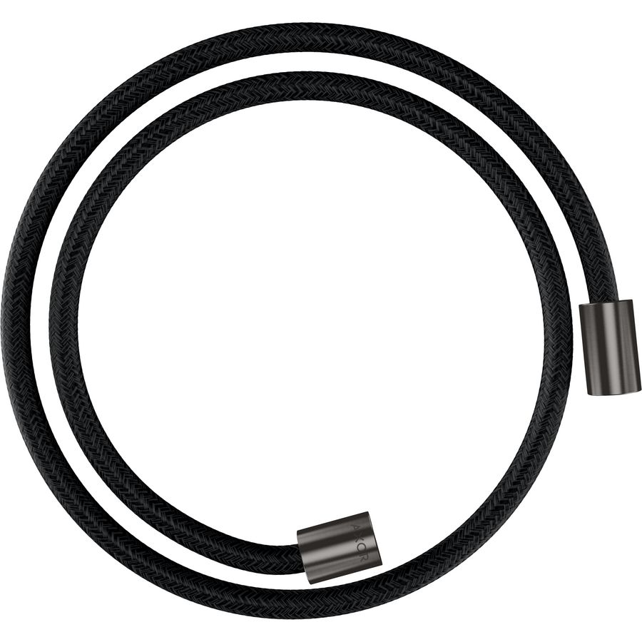 AXOR ShowerSolutions Textile shower hose 1.25 m met cylindrische moer Brushed Black Chrome