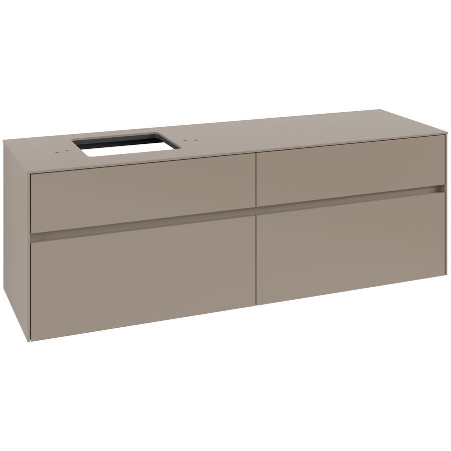 Wastafelonderkast Collaro 1600x548x500mm Taupe C135B0VM