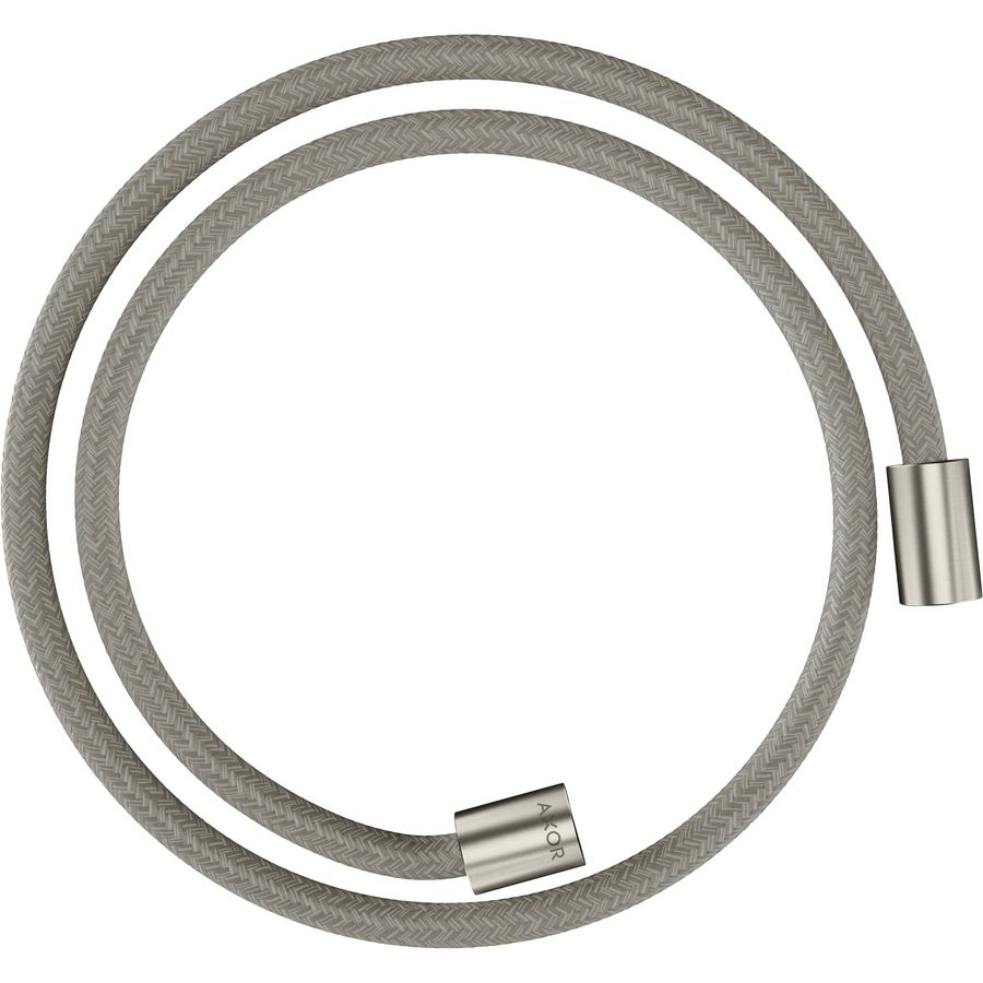 AXOR ShowerSolutions Textile shower hose 1.25 m met cylindrische moer RVS look