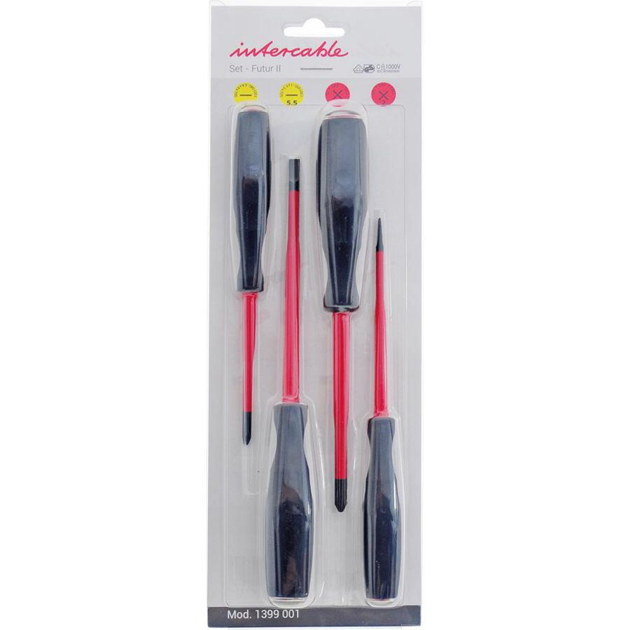 Schroevendraaier set kruis+sleuf SLIM VDE 1000V