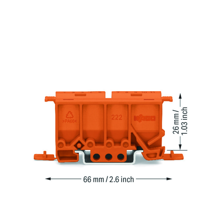 Bevestigingsadapter Serie 222 VVE=10