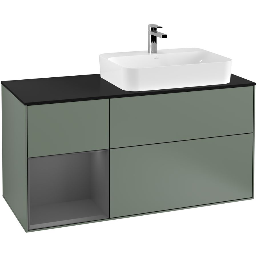 Wastafelonderkast Finion 1200x603x501mm Olive Matt Lacquer G392GKGM