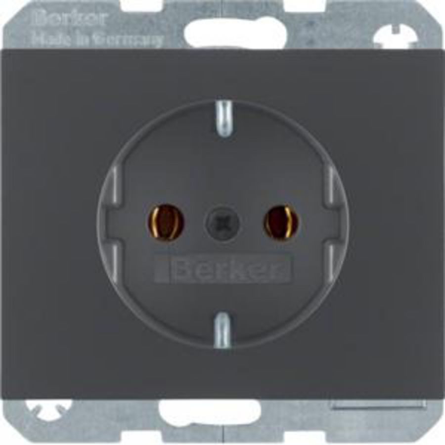 Wandcontactdoos RA schroef berker K.1/K.5 antraciet