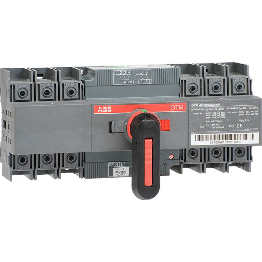 Omkeerschakelaar 40A 3P motor bediend 220-240 V