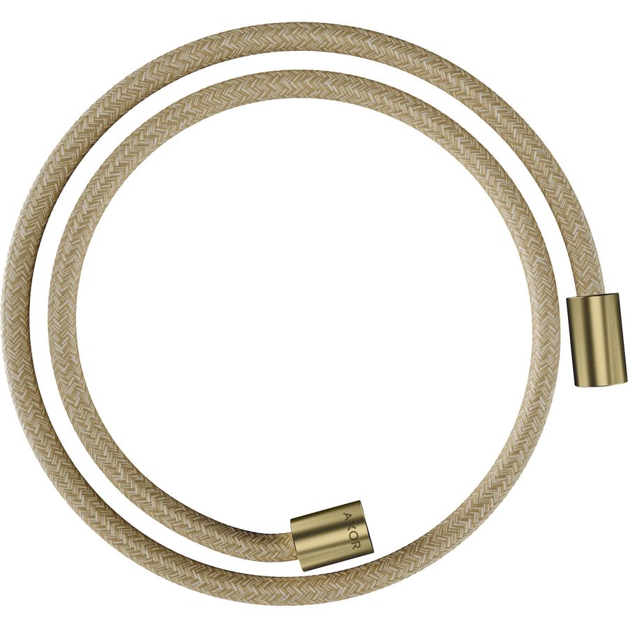AXOR ShowerSolutions Textile shower hose 1.25 m met cylindrische moer Brushed Brass