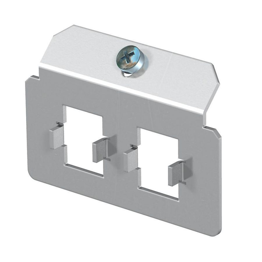 Dragerplaat 2 x gatenpatroon type N rvs A2 1.4301