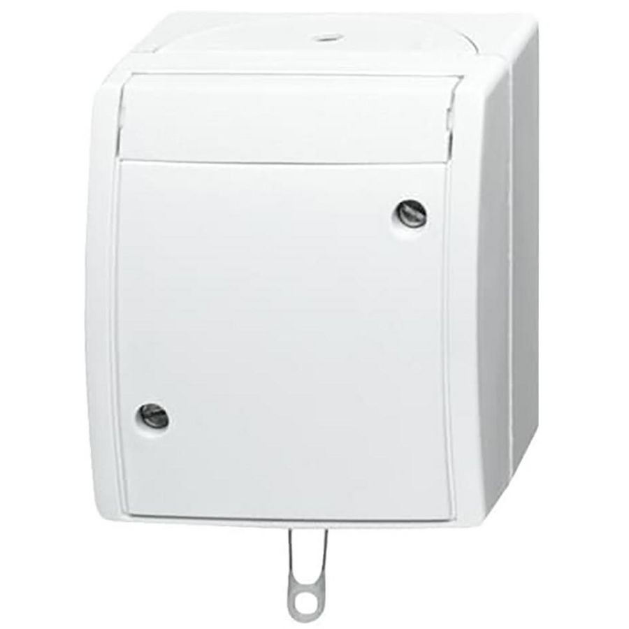 Opbouw trekschakelaar wissel IP44 10AX 250V AC Ocean-alpinwit (2610/6 W-54)