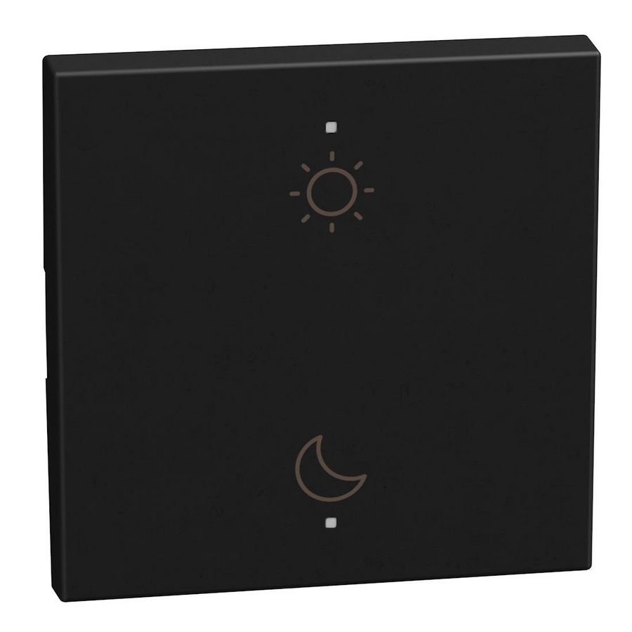 Light Now toets pictogram dag-nacht MyHOME 2 modules zwart